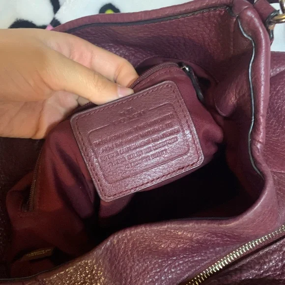 Coach phoebe maroon hobo bag - Picture 6 of 8